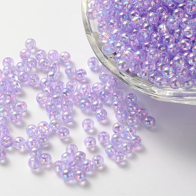 Eco-Friendly Transparent Acrylic Beads X-PL731-1-1