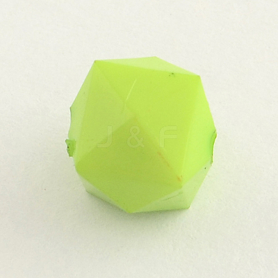 Opaque Acrylic Beads X-SACR-Q099-84B-1