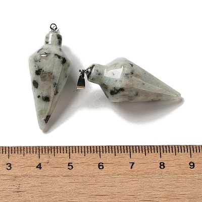 Natural Sesame Jasper Pendants G-Z055-02P-03-1