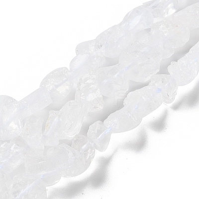 Raw Rough Natural Crystal Quartz Beads Strands G-B065-C12-1