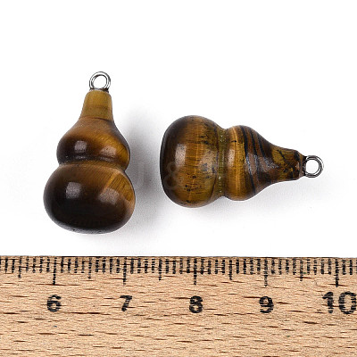 Natural Tiger Eye Pendants G-T144-73E-1