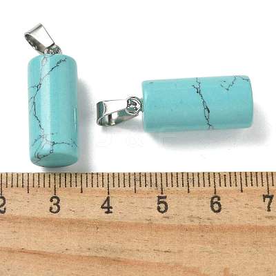 Synthetic Turquoise Pendants G-B127-17P-09-1