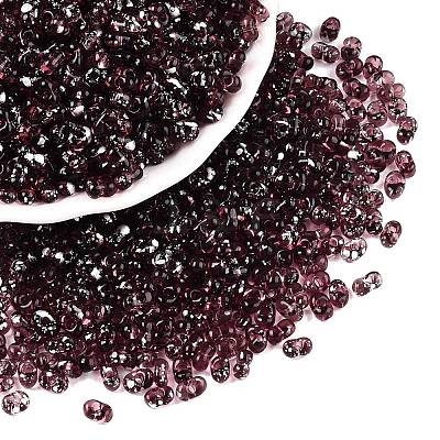 Picasso Spray Painted Glass Seed Beads SEED-T006-04-21-1