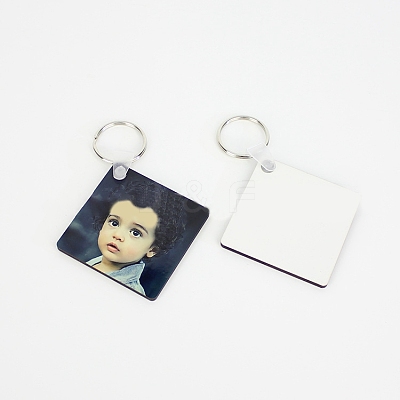Sublimation Double-Sided Blank MDF Keychains ZXFQ-PW0001-045-1