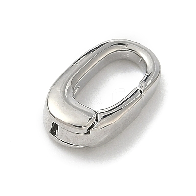 Brass Spring Gate Rings KK-G548-07B-P-1
