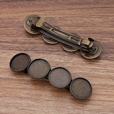 Iron Hair Barrette Findings LS-OHAR-PW0001-025AB-1