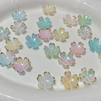 Acrylic Bead Caps FIND-WH0152-622D-1