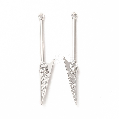 Rack Plating Alloy Big Pendants PALLOY-E025-10P-1