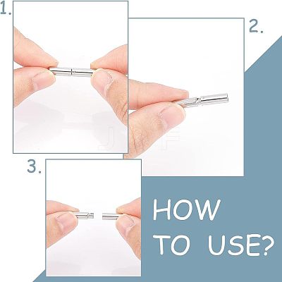 6 Sets 6 Styles 304 Stainless Steel Bayonet Clasps STAS-UN0037-37-1
