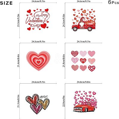 PET Heat Transfer Film Logo Stickers Set DIY-WH0230-065-1
