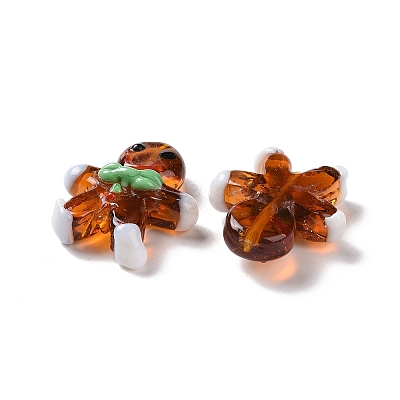 Gingerbread Man Handmade Lampwork Beads LAMP-G150-04-1
