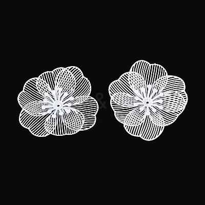 Spray Painted Iron Bead Caps IFIN-N013-05D-1
