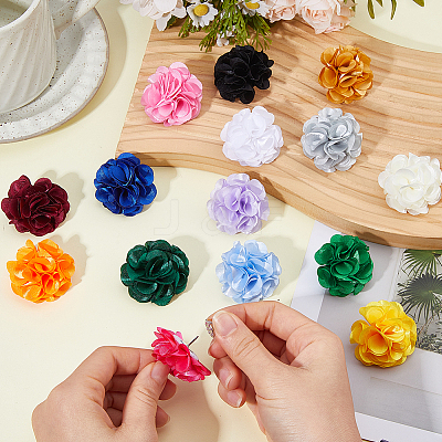 16Pcs Flower Cloth Pins JEWB-WH0020-113-1