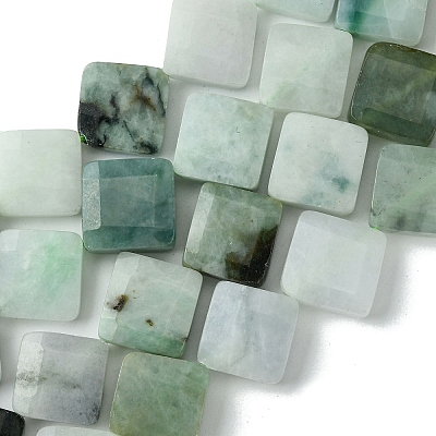 Natural Myanmar Jadeite Beads Strands G-A092-D01-03-1