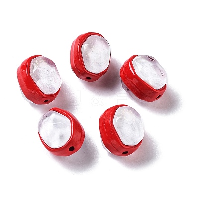 Spray Painted Alloy Bead PALLOY-H134-26A-1