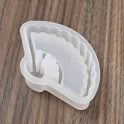 Fan Pendant DIY Silhouette Silicone Molds DIY-Z040-01D-1
