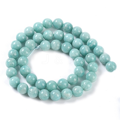 Natural Amazonite Beads Strands G-F602-02-8mm-1