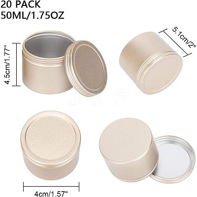 Round Aluminium Tin Cans CON-PH0001-64KCG-1