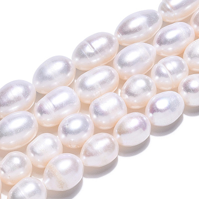 Natural Cultured Freshwater Pearl Beads Strands PEAR-N012-08O-1