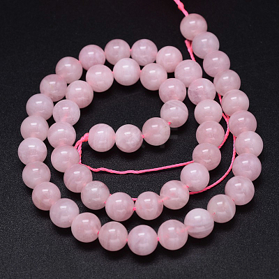 Pink Color Natural Madagascar Rose Quartz Beads Strands X-G-F641-01-B-1