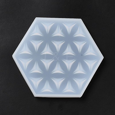 DIY Life of Flower Textured Cup Mat Silicone Molds LS-SIMO-H009-05G-1