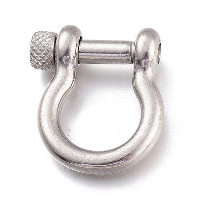 Tarnish Resistant 304 Stainless Steel D-Ring Anchor Shackle Clasps STAS-Z017-16P-1
