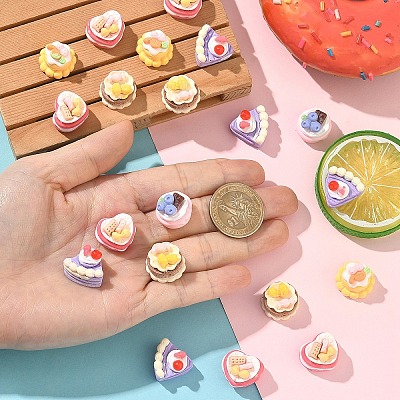 20Pcs Opaque Resin Beads RESI-YW0006-26-1