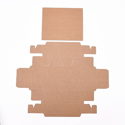Kraft Paper Folding Box CON-WH0010-02D-A-1