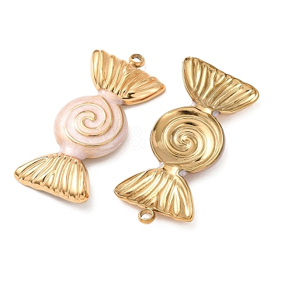 304 Stainless Steel Enamel Pendants SA-CBAD609-05G-02-1