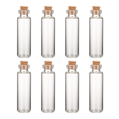 Glass Jar Glass Bottle for Bead Containers CON-E008-60x16mm-1