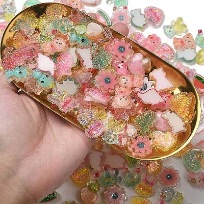 Epoxy Resin Cabochons CRES-MSMC003-04-1