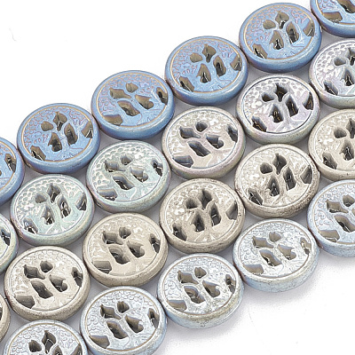 Electroplate Non-magnetic Synthetic Hematite Beads Strands G-N0322-06-1