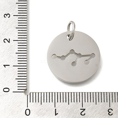 Anti-Tarnish 304 Stainless Steel Pendants STAS-M074-02A-P-1