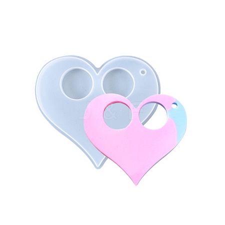 Heart Keychain Silicone Molds DIY-I036-24-1