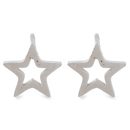 Non-Tarnish 304 Stainless Steel Stud Earrings EJEW-M242-01C-P-1