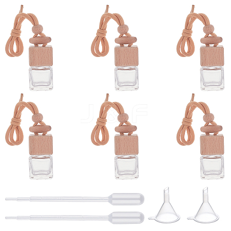 Glass Pendant Decorations HJEW-PH0001-07-WH-1