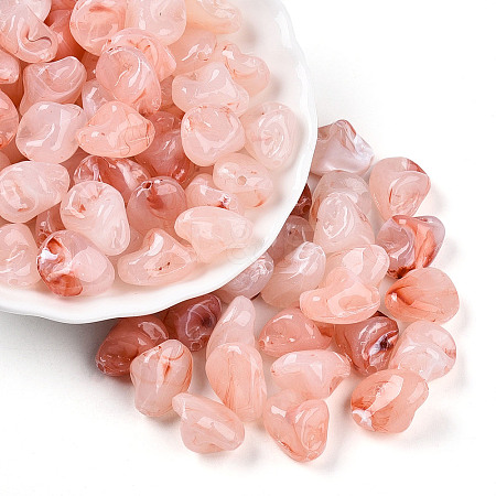 Transparent Acrylic Beads X1-TACR-T028-44A-1