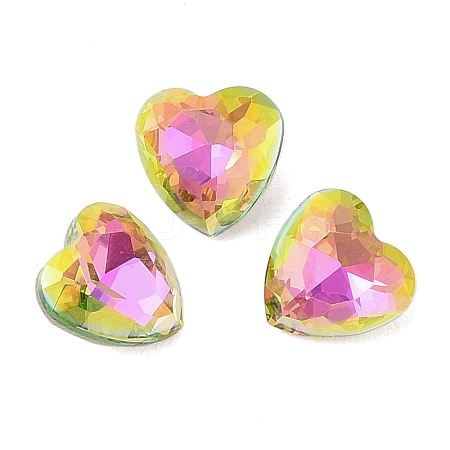 Glass Rhinestone Cabochons RGLA-L029-08B-VRLA-1