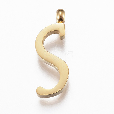 304 Stainless Steel Pendants STAS-F129-S-G-1