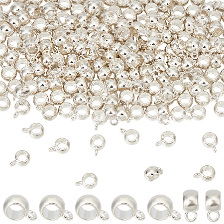 200Pcs Alloy Rondelle Tube Bails FIND-SC0009-52-1