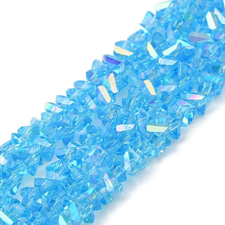 Transparent Glass Beads Strands EGLA-P061-04A-AB05-1