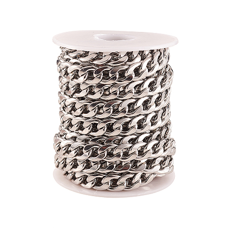 304 Stainless Steel Cuban Link Chains CHS-CJ0001-27A-1