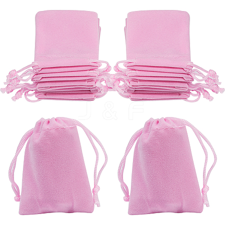 Velvet Jewelry Drawstring Gift Bags ABAG-BBC0001-10A-02-1