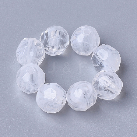 Acrylic Beads OACR-T006-186B-01-1