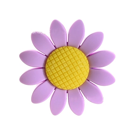 Sunflower Food Grade Silicone Beads PW-WG58598-04-1