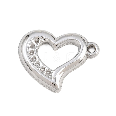 304 Stainless Steel Pendant Rhinestone Settings SA-CBA038A-01D-P-1