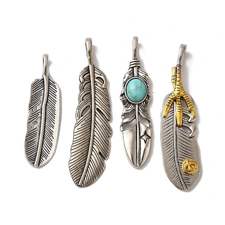 Tibetan Style Alloy Pendant Set FIND-A038-38AS-1