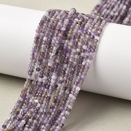 Faceted Natural Amethyst Beads Strands LS-G-RM241221-O4-1