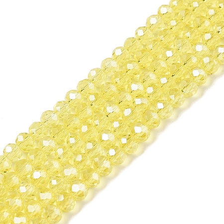 Electroplate Glass Beads Strands EGLA-A044-T4mm-A29-1