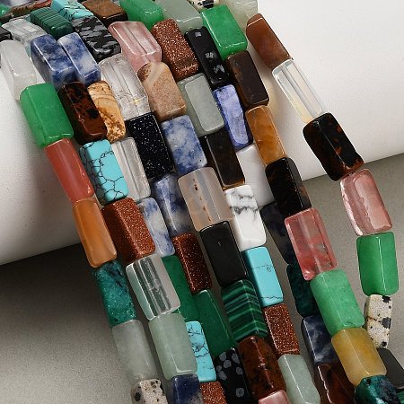 Natural & Synthetic Mixed Stone Beads Strands GG-CBA5B6F-G01-01-1